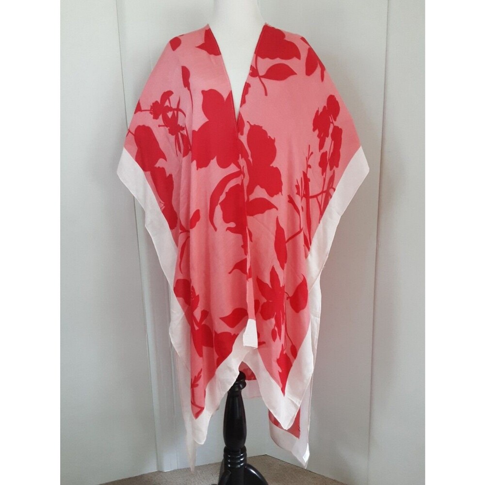 MELROSE And MARKET Pink Floral Shadow Kimono Cover-Up - NWT MSRP 49